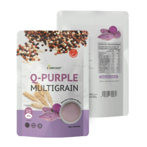 Premium Pure Immediate Beverage: Quinoa and Purple Candy Potato Multigrain Dietary Powder for Breakfast Cereal